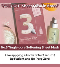 Numbuzin No.3 Tingle - Pore Softening Sheet Mask - 4 ae / Box