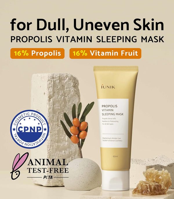 Iunik Propolis Vitamin Sleeping Mask - 60ML