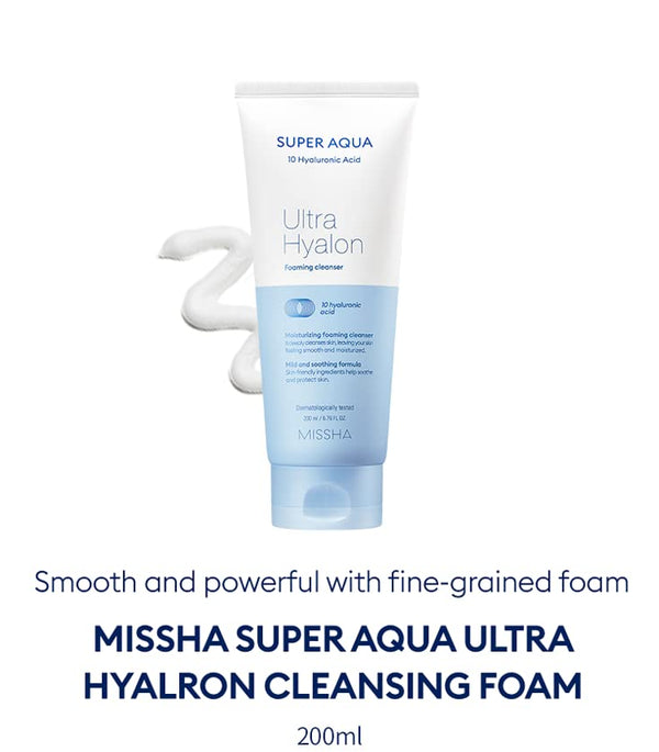 Missha Super Aqua Ultra Hyalron Cleansing Foam