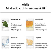 Abib Mild Acidic PH  Sheet Mask Aqua Fit - 10 Sheets