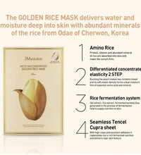 JM Solution Lacto Sacchharomyces Golden Rice Mask - 10 SHEETS
