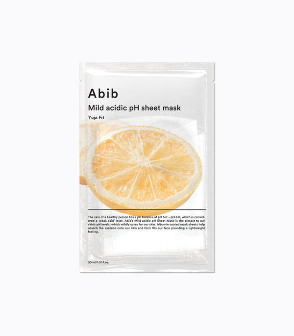 Abib Mild Acidic PH  Sheet Mask Yuja Fit - 10 Sheets