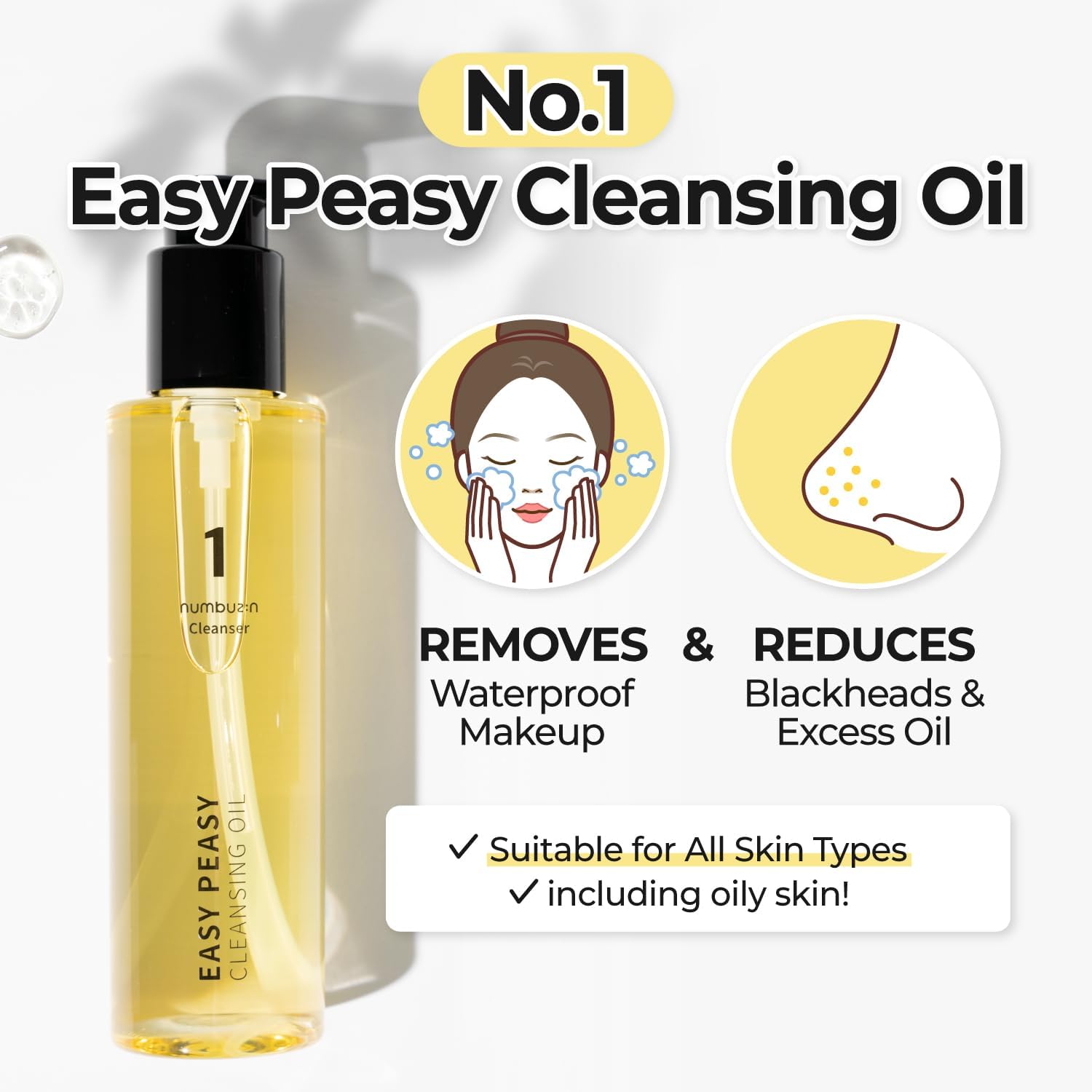 Numbuzin No.1 Easy Peasy Cleansing Oil - 200ML