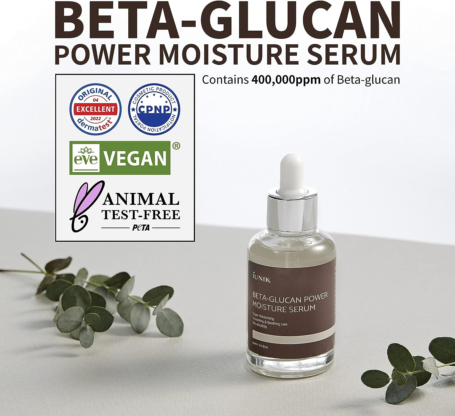 Iunik Beta Glucan Power Moisture Serum - 50ML