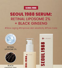 K-Secret Seoul 1988 Serum : Retinal Liposome 2% + Black Ginseng - 30ML