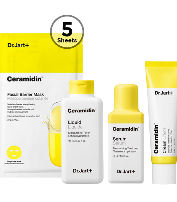 Dr.Jart+ 8 in 1 Ceramidin Moisturizing Set for Sensitive and Dry Skin