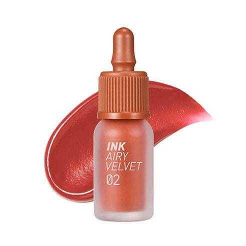 Peripera Selfie Orange Brown Ink Airy Velvet Lip Tint