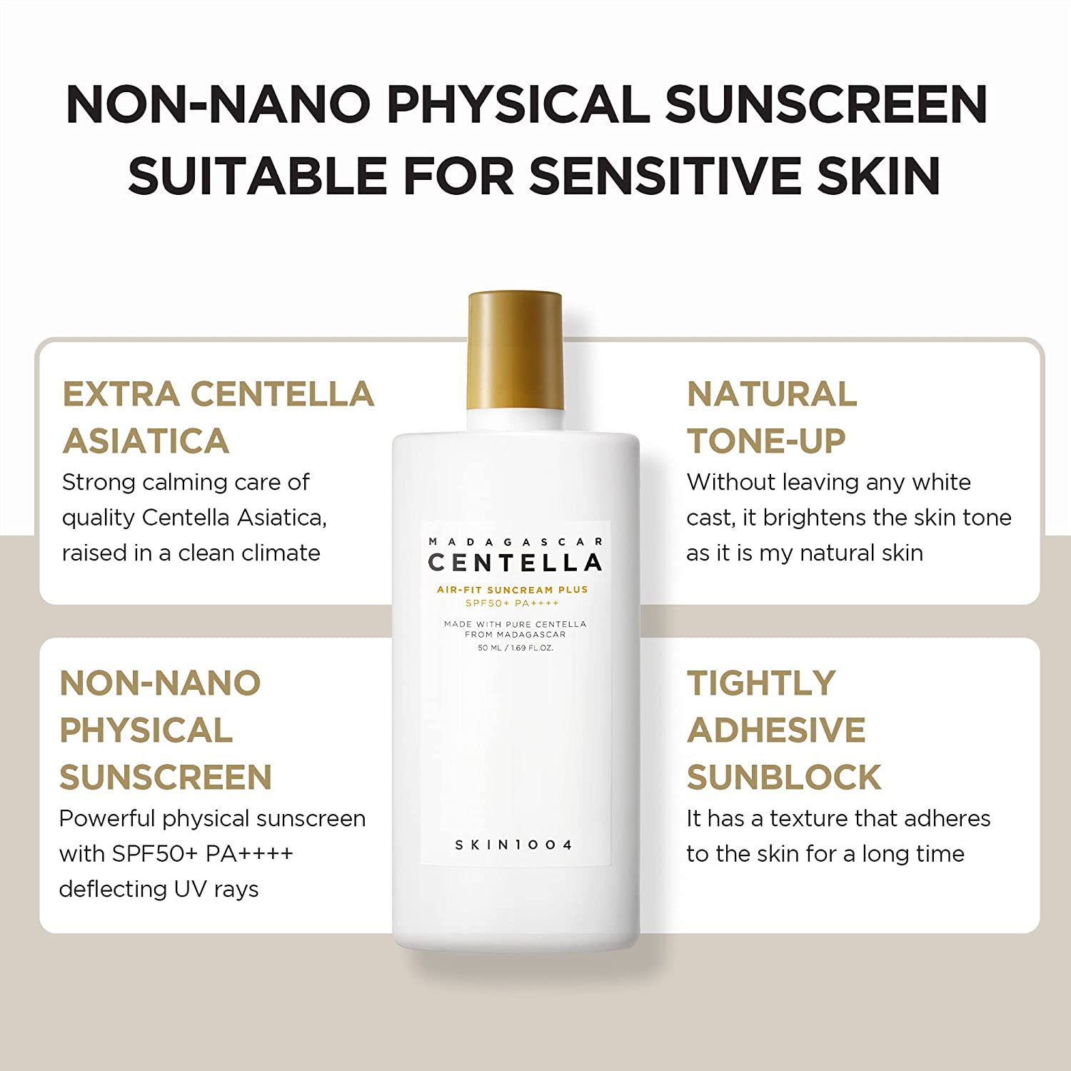 Skin 1004 Centella Air - Fit Sunscream Plus SPF50+ PA++++