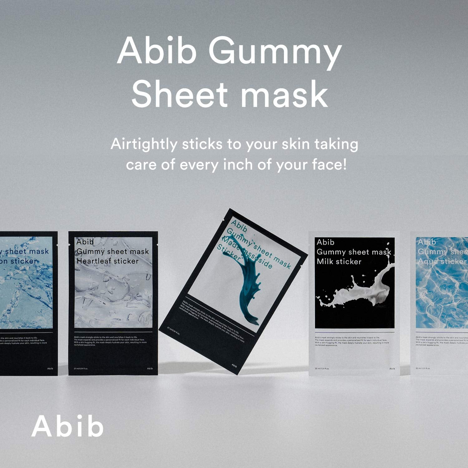 Abib Gummy Sheet Mask Milk Sticker - 10 Sheets