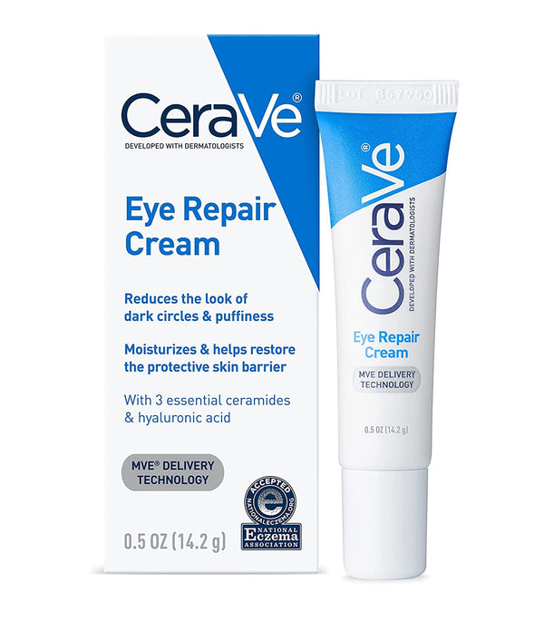 CeraVe Eye Repair Cream | Dark Circle | Puffiness | Allergy Tested | Fragrance Free - 14.2 G
