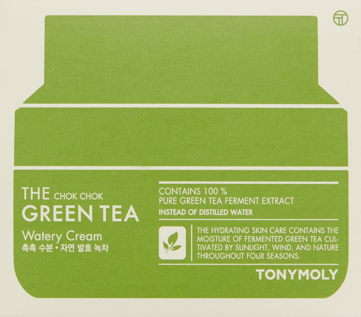 Tonymoly The Chok Chok Green Tea Watery Moisturizing Cream