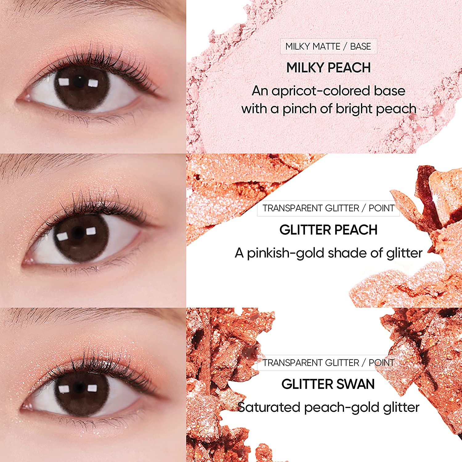 Amuse Eye Vegan Sheer Palette - 03 Sheer Peach