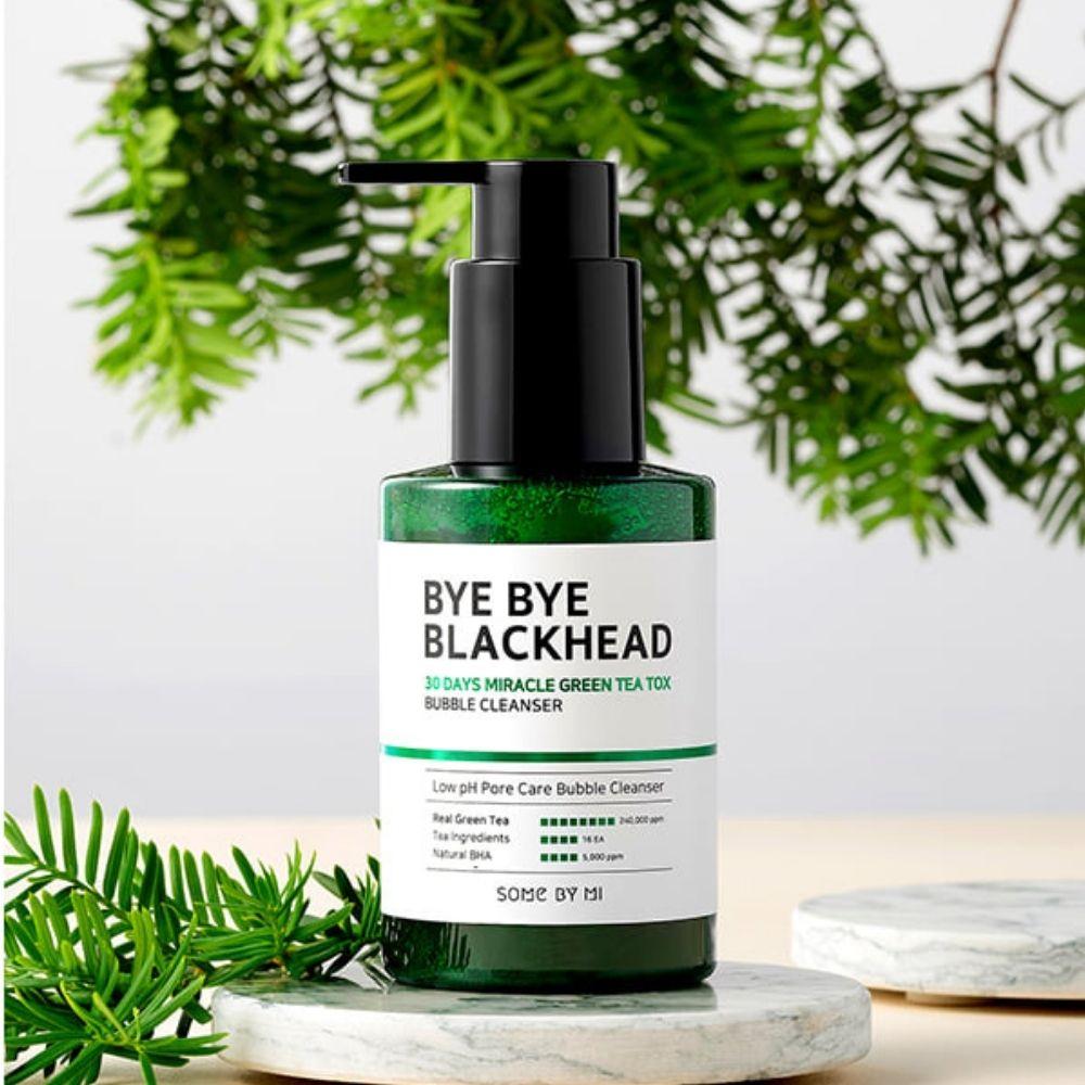 Bye Bye Blackhead 30 Days Miracle Green Tea Tox Bubble Cleanser-Simple-Some By Mi-Chicsta