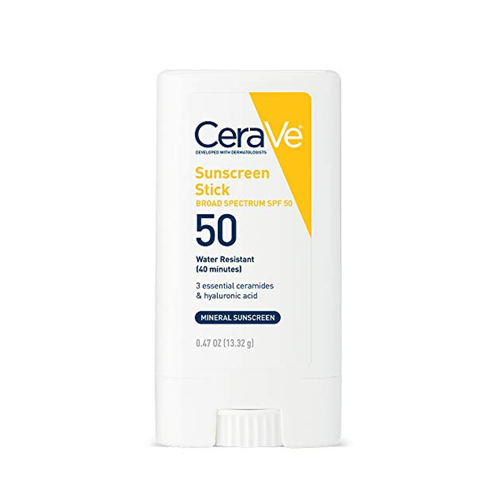 CeraVe Mineral Sunscreen Stick for Kids and Adults | Broad Spectrum SPF 50 | Fragrance Free | Allergy Tested