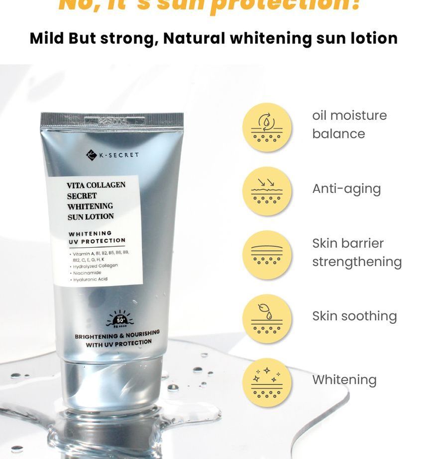 Vita Collagen Whitening Sun Lotion by K - Secret