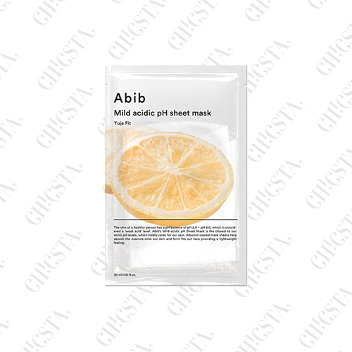 Abib Mild Acidic PH  Sheet Mask Yuja Fit - 10 Sheets