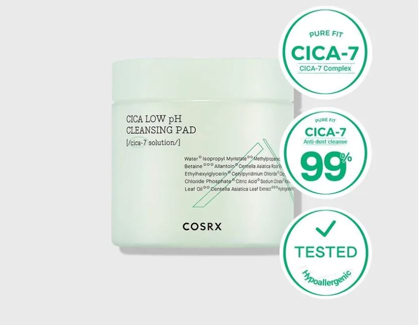 Cosrx Pure Fit Cica Low PH Cleansing Pads