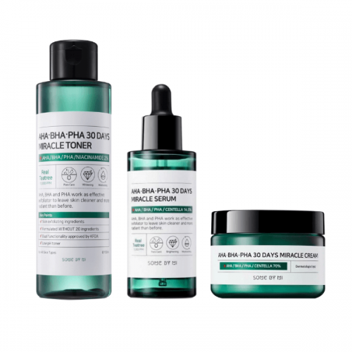 Miracle Pure Set #Toner + Serum + Cream-Some By Mi-Chicsta